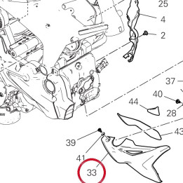 Carene inférieure droite — réf. 480PC351AD | Ducati Store