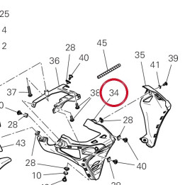 Carene inférieure 4801C361A — réf. 4801C361A | Ducati Store