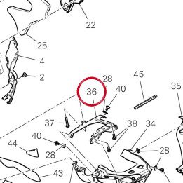 Equerre carene inférieure — réf. 8301L371AA | Ducati Store