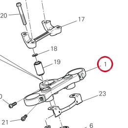 Tête de direction — réf. 34112271AA | Ducati Store