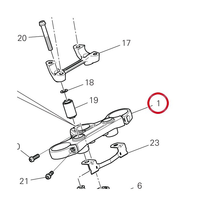 Tête de direction — réf. 34112271AA | Ducati Store