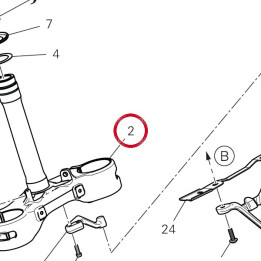 Base di sterzo 34221481AA — réf. 34221481AA | Ducati Store