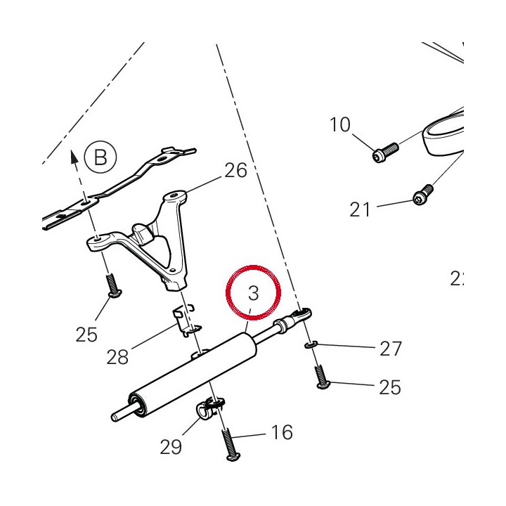 Amortisseur de direction — réf. 36420241A | Ducati Store