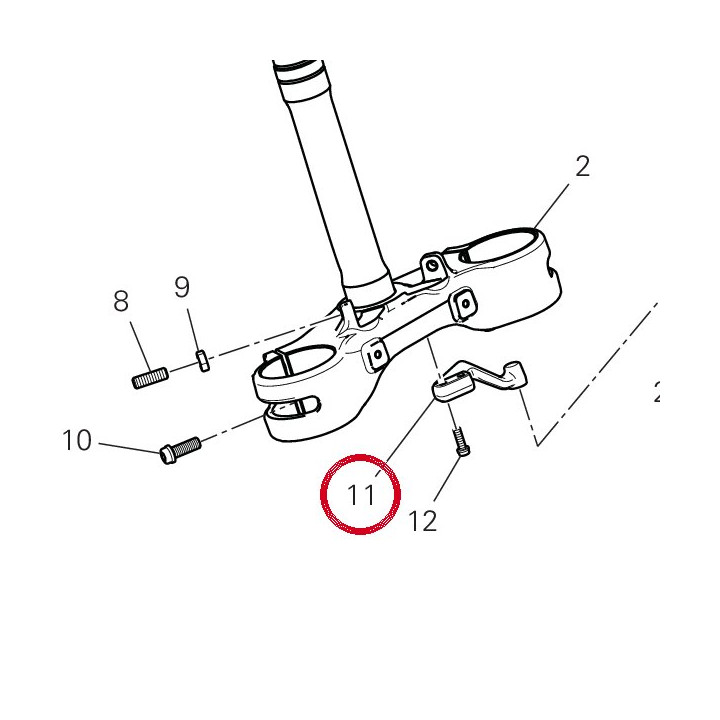 Support amortisseur — réf. 8291T001AA | Ducati Store