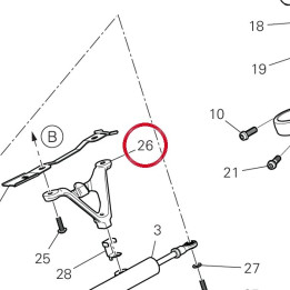Steering damper holder — réf. 8291T171AA | Ducati Store