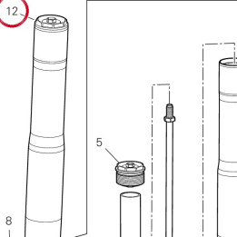 Fourche complète droit — réf. 34421582A | Ducati Store