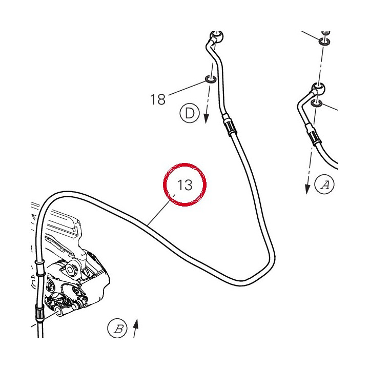Abs Contr. - rear caliper — réf. 61912311C | Ducati Store