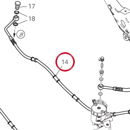Durite maître cylindre av — réf. 61812271C | Ducati Store