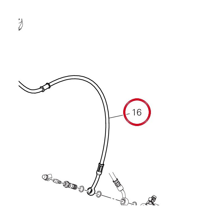 Durit boitier - étriers — réf. 61812301B | Ducati Store