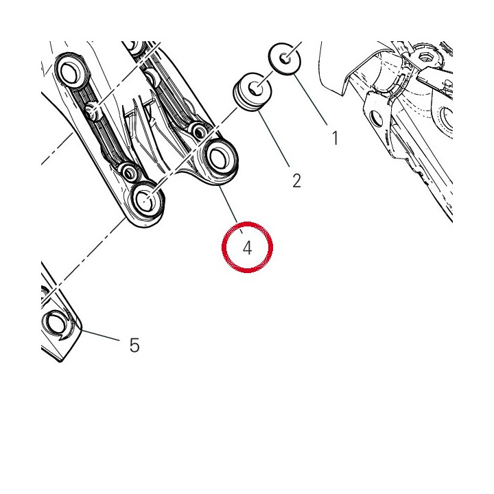 Porte-Plaque supérieur — réf. 56116542A | Ducati Store