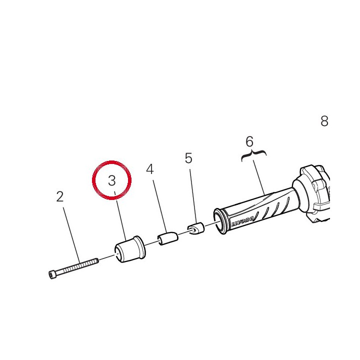 Masse antivibratile guidon — réf. 15310131A | Ducati Store