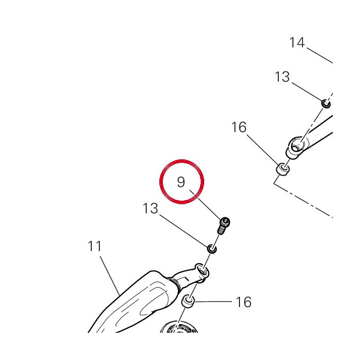 Vis tcei M8X40 gauche — réf. 77110651A | Ducati Store