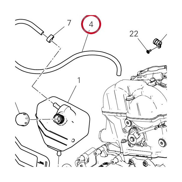 Tube D'Event 93410721A — réf. 93410721A | Ducati Store