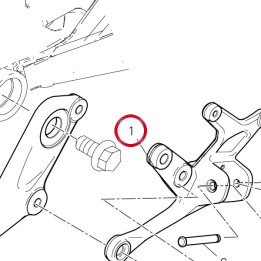 Plaque G. avant 8241A921AA — réf. 8241A921AA | Ducati Store