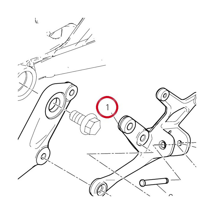Plaque G. avant 8241A921AA — réf. 8241A921AA | Ducati Store