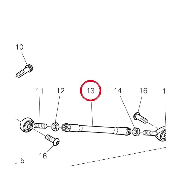Asta rinvio cambio — réf. 11714051AA | Ducati Store