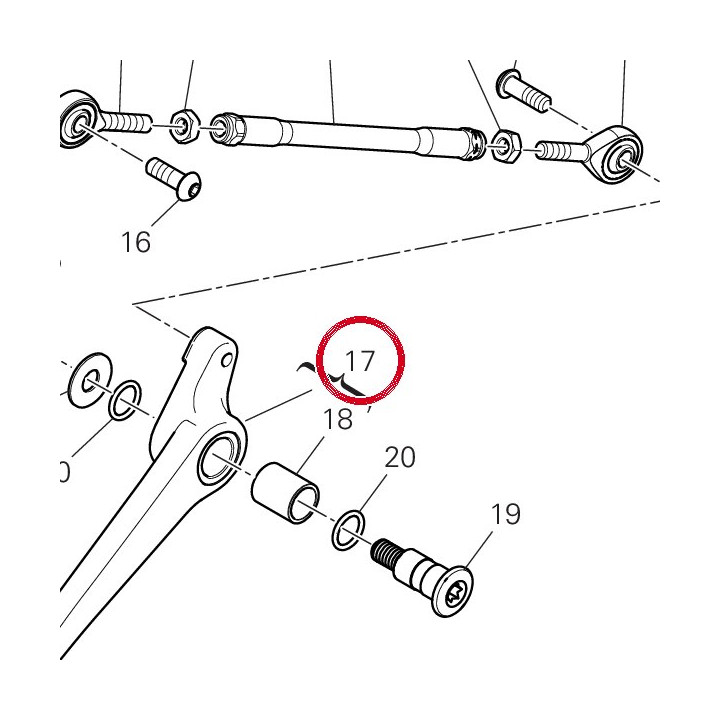 Levier de commande — réf. 45623851AA | Ducati Store