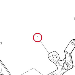 Plaque D. avant 8241A901AA — réf. 8241A901AA | Ducati Store