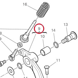 Ensemble levier frein — réf. 45721431AA | Ducati Store