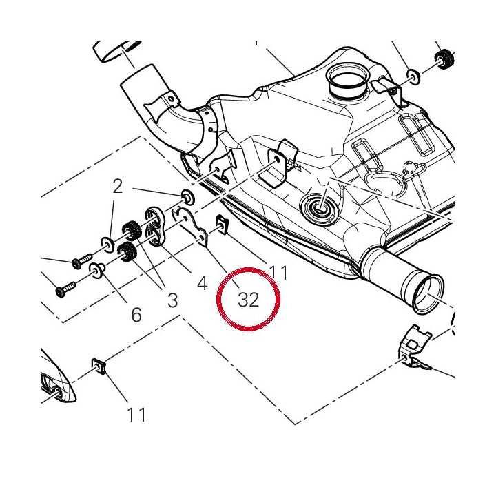 Bride de support — réf. 8301R581A | Ducati Store