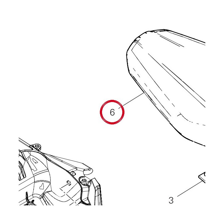 Selle passager 595P7641AB — réf. 595P7641AB | Ducati Store