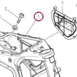 Cadre 47112561BA — réf. 47112561BA | Ducati Store