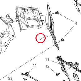 Panneau droit 4801J402A — réf. 4801J402A | Ducati Store