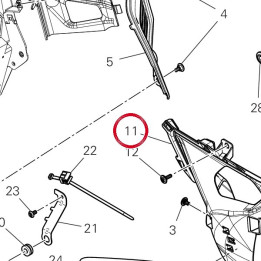 Support droit 4801J371A — réf. 4801J371A | Ducati Store