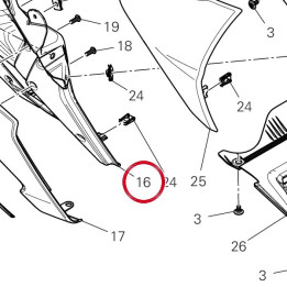Supporto puntale dx — réf. 4801J351A | Ducati Store