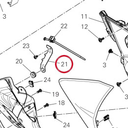 Equerre 8301R231AA — réf. 8301R231AA | Ducati Store