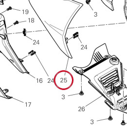 Panneau lateral droit — réf. 480PJ441AA | Ducati Store