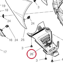 Fermeture inférieure cote — réf. 4801J551A | Ducati Store