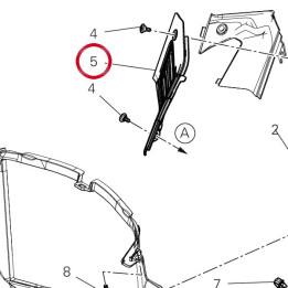 Panneau gauche 4801J392A — réf. 4801J392A | Ducati Store
