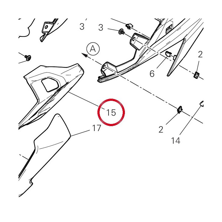 Cache embout gauche — réf. 4801J411AA | Ducati Store