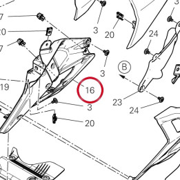 Supporto puntale sx — réf. 4801J341A | Ducati Store