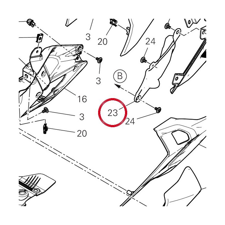 Cache câblage électrique — réf. 4801J641A | Ducati Store