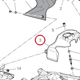 Cache commutateur 4601S922A — réf. 4601S922A | Ducati Store