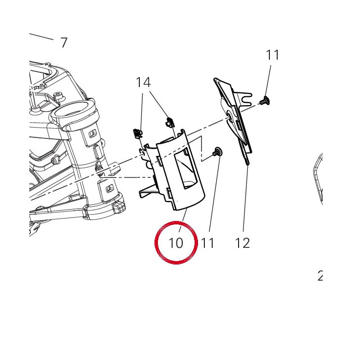 Support 8291L182A — réf. 8291L182A | Ducati Store