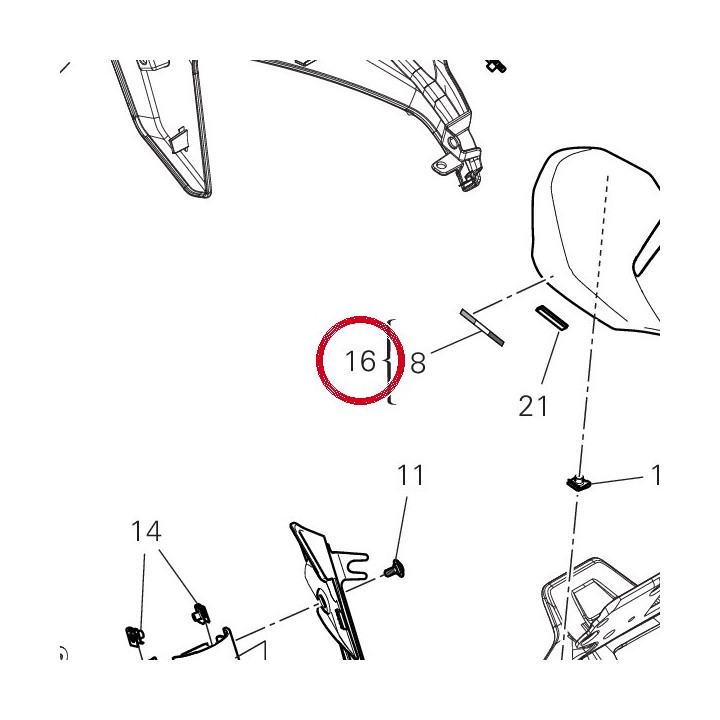Cover proiettore 480PI371AB — réf. 480PI371AB | Ducati Store