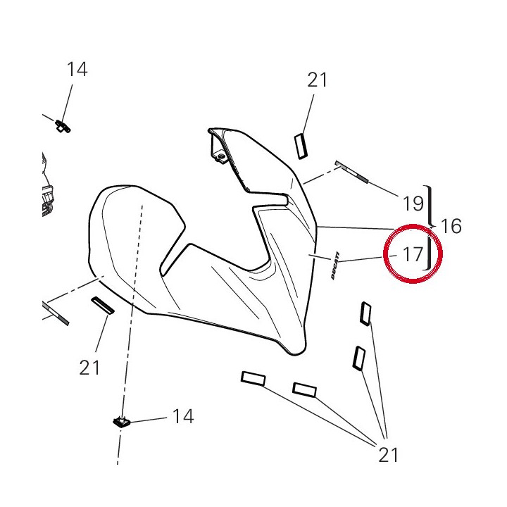 Decalcomanie Ducati — réf. 4381N421A | Ducati Store