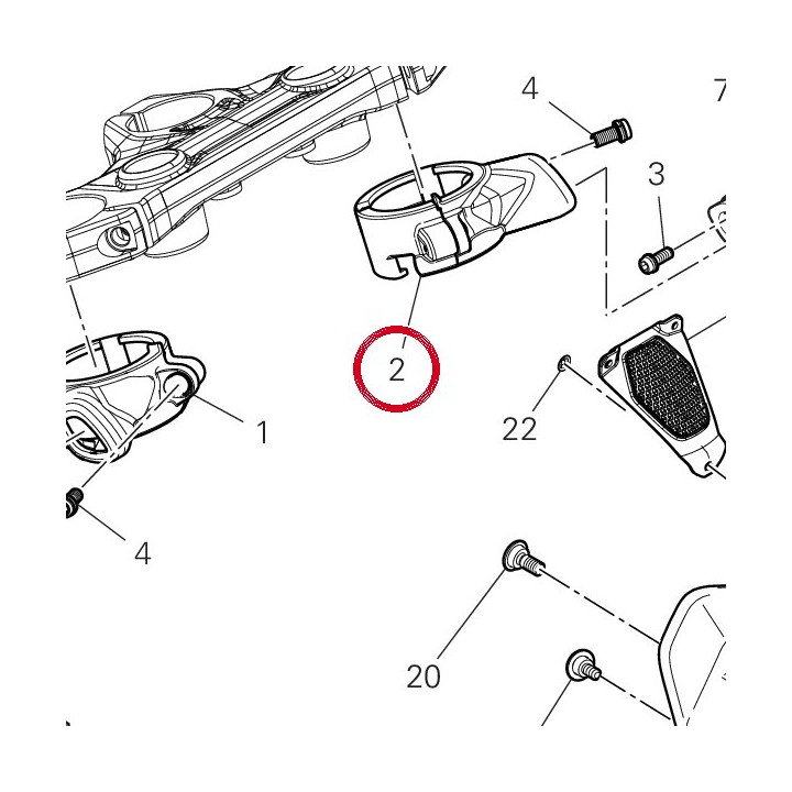 Spacer indicator lh — réf. 7131F922A | Ducati Store