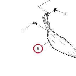 Couvercle droit 4801I341A — réf. 4801I341A | Ducati Store