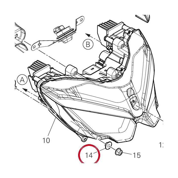 Entretoise 71615971AA — réf. 71615971AA | Ducati Store
