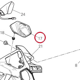 Headlight front cover — réf. 4801J571A | Ducati Store