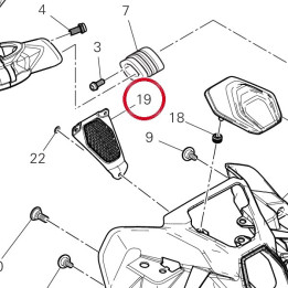 Grille 4801I361A — réf. 4801I361A | Ducati Store