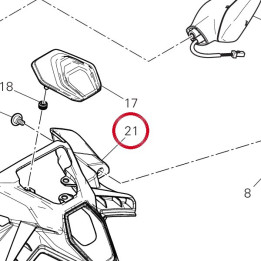Headlight holder 8291T131A — réf. 8291T131A | Ducati Store