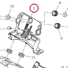 Supporto cruscotto 4801J081B — réf. 4801J081B | Ducati Store