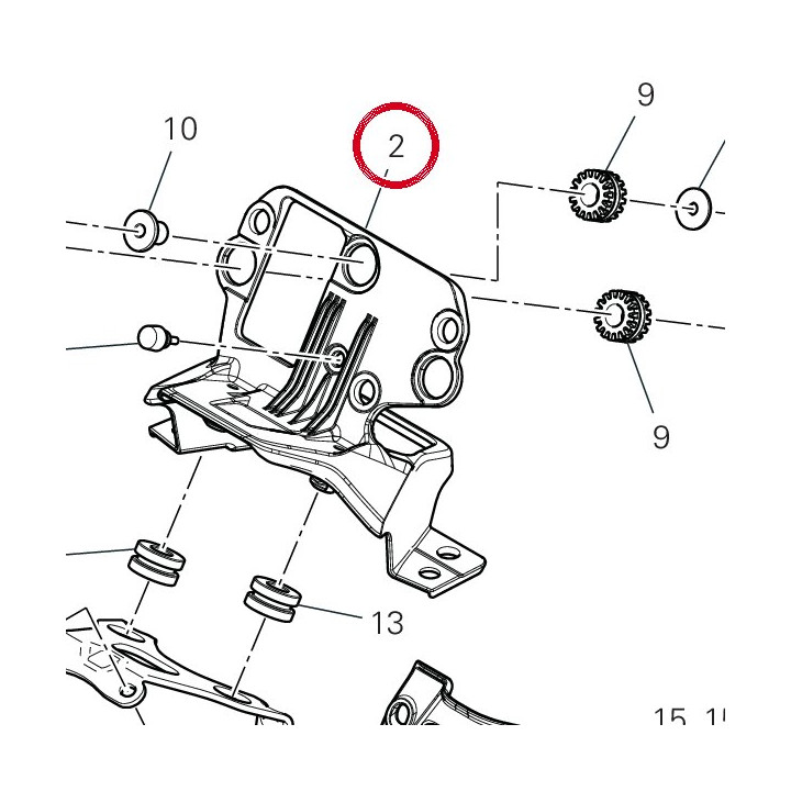 Supporto cruscotto 4801J081B — réf. 4801J081B | Ducati Store