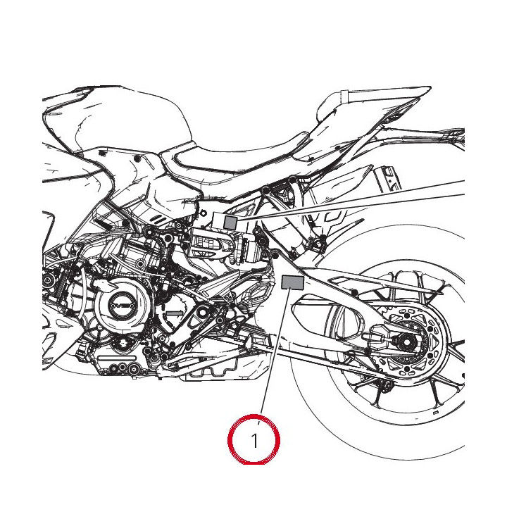 Targhetta pressione E — réf. 43315631A | Ducati Store