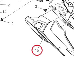 Cache embout droit — réf. 4801J421AB | Ducati Store